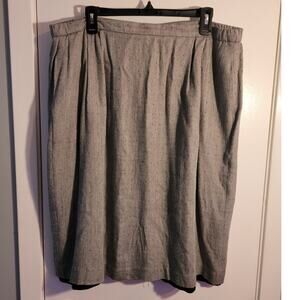 Vintage 80s Rue De Calais Plus 20W Skirt Black White Houndstooth Red Swiss Dots